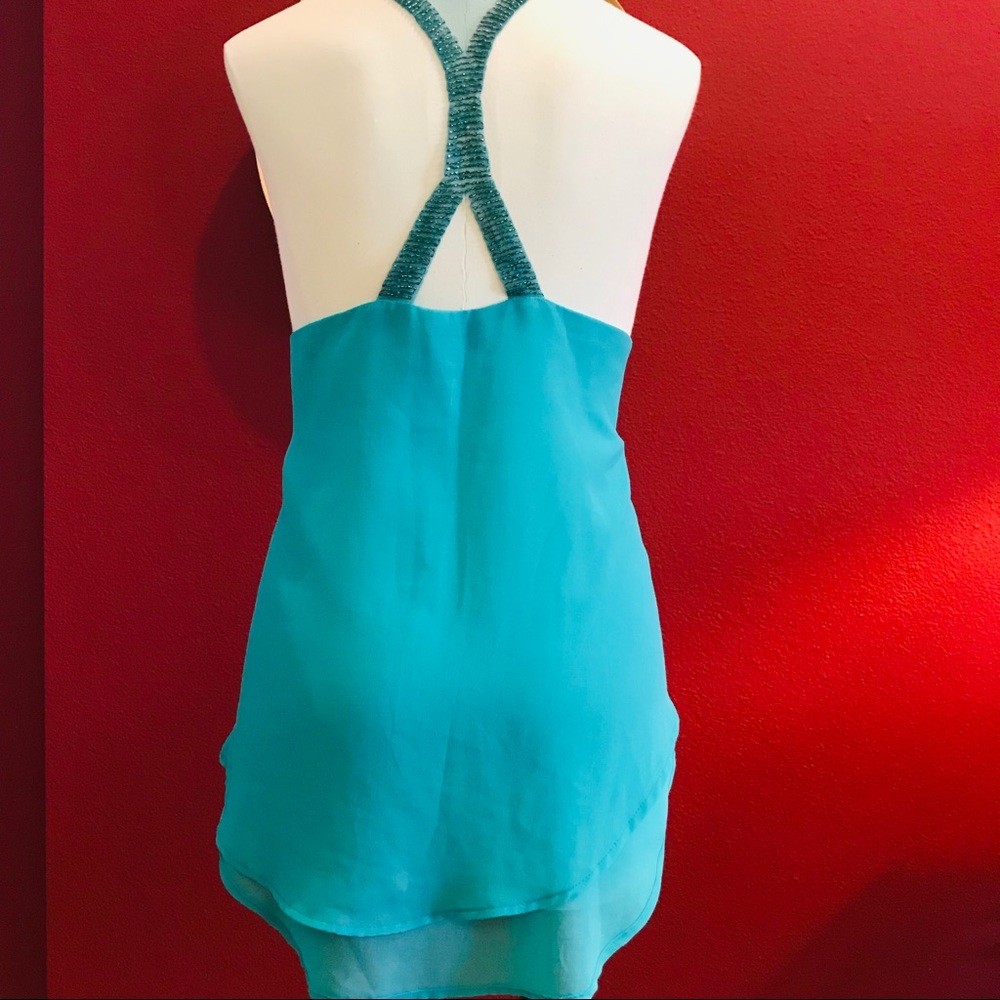 Jella Couture sleeveless top with beaded back